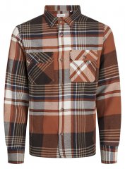 Jack & Jones Darren Flannel Overshirt ruda