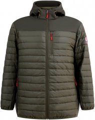 D555 Northfield hybrid soft shell dygsniuota striukė su gobtuvu khaki