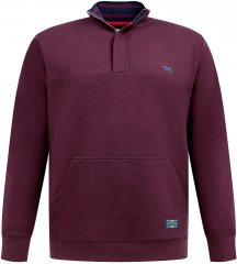 D555 Lancaster Dygsniuotas Džemperis Bordo