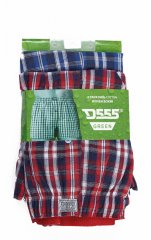 D555 PLAID Boxer Shorts Pack of Two