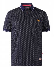 D555 Battersea Polo Shirt With Chest Embroidery Navy