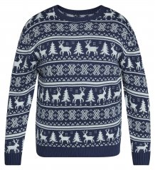 North Latitude 63144 Fjell Reindeer Knit Tamsiai mėlyna