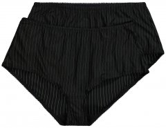 Ulla Popken 800279 Kelnaitės su juostelėmis 2 vnt. Juoda
