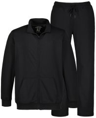 JP1880 802933 Sportinis kostiumas su striuke ir kelnėmis Juoda
