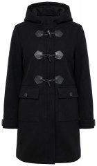 Ulla Popken 829347 Duffle paltas Juoda