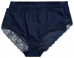 Ulla Popken 830094 Kelnaitės su nėriniais 2 vnt. Tamsiai mėlyna