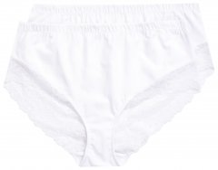 Ulla Popken 830094 Kelnaitės su nėriniais 2 vnt. Balta