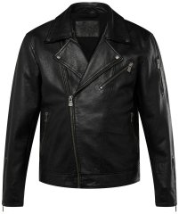 JP1880 830586 Biker striukė iš avienos napos Juoda