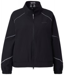 Ulla Popken 833237 Sportinė striukė su atšvaitų detalėmis Juoda