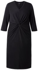 Ulla Popken 836514 Midi suknelė su 3/4 rankovėmis Juoda