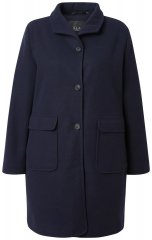 Ulla Popken 843058 Vilnonis paltas Tamsiai mėlyna
