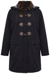 Ulla Popken 846278 Softshell paltas Juoda