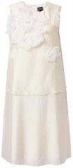 Ulla Popken 847918 Gėlėta šifoninė suknelė Kreminė balta