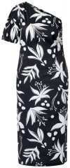 Ulla Popken 848510 Gėlėta midi suknelė Juoda
