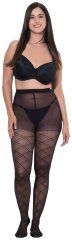 Ulla Popken 849049 Dryžuotos pėdkelnės 40 den Juoda