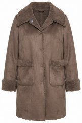 Ulla Popken 850251 Teddy paltas Šviesiai ruda