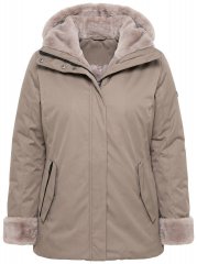 Ulla Popken 850509 Dirbtinio kailio striukė Taupe