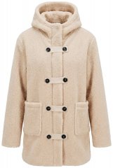 Ulla Popken 850589 Teddy striukė Kreminė balta