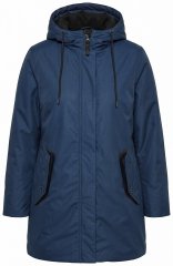 Ulla Popken 850794 Funkcinis paltas Tamsiai mėlyna