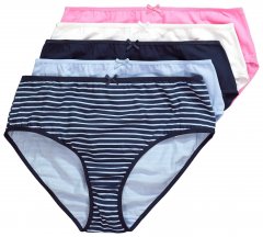 Ulla Popken 850966 Kelnaitės su juostelėmis 5 vnt. Tamsiai mėlyna