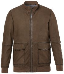 JP1880 851511 Zomšinė striukė iš avienos odos Ruda