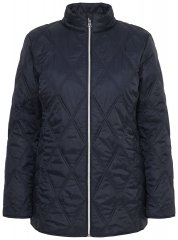 Ulla Popken 851777 Dygsniuota striukė Juoda