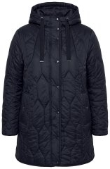 Ulla Popken 852413 Dygsniuota striukė Juoda