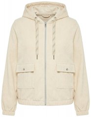 Ulla Popken 852802 Kordinio velveto striukė Kreminė balta