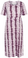 Ulla Popken 852854 Dryžuota midi suknelė Ruda