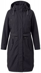 Ulla Popken 852901 Funkcinis paltas Juoda