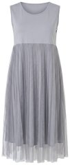 Ulla Popken 853879 A formos midi suknelė Pilka