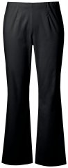 Ulla Popken 854910 Šiltos elastingos kelnės su elastiniu juosmeniu Juoda