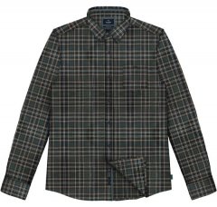 Double Outfitters FS-5230 Languoti marškiniai Tamsiai žalia/Smėlio
