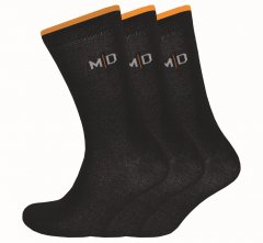 Motley Denim George Socks 3-Pack Black