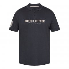 North Latitude Logo Polo Juoda