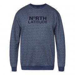 North Latitude Crewneck Logo Sweat Tamsiai mėlyna