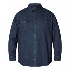 North Latitude Denim Shirt LS Mėlyna
