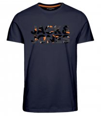 Jack & Jones JJRAMP T-Shirt Soldier Print Navy