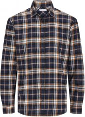 Jack & Jones JOSHUA LS Flannel Shirt Orange