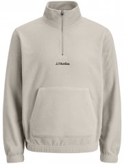 Jack & Jones Soho Half Zip Fleece Sweatshirt Moonbeam