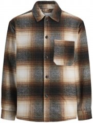 Jack & Jones Zac Long Sleeve Heavy Brush Overshirt Monks Robe
