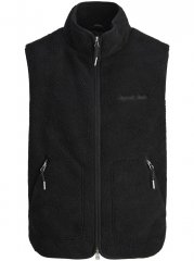 Jack & Jones Norrebro Teddy Gilet Vest Black