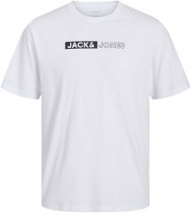 Jack & Jones CORP Logo Play 5 T-Shirt White