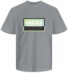 Jack & Jones JCOLOGAN SUMMER PRINT T-Shirt Gray