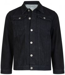 Kam Jeans Western Džinsinis Švarkas Juodas