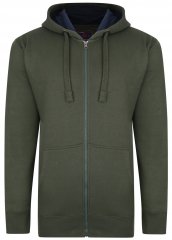 Kam Jeans Džemperis su Kapišonu Olive Green