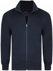 Kam Jeans Full-zip Džemperis Tamsiai Mėlynas