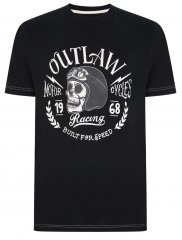 Kam Jeans 5391 Outlaws Skull Print T-Shirt
