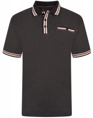 Kam Jeans 5464 Pique Polo Charcoal