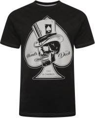 Kam Jeans 5757 Hands on Deck Skull Print T-Shirt Black